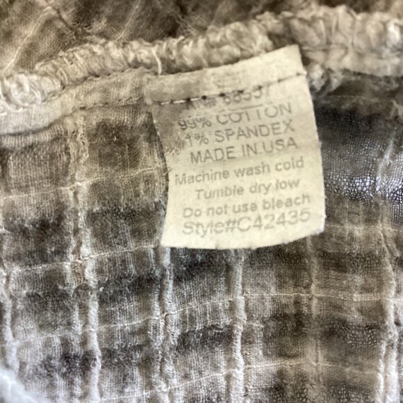 Grey Waffle Textured Top - Picture 3 of 7